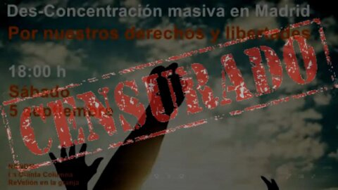 En Directo.- Des-concentración Masiva Madrid 5-Sep 2020 18h.