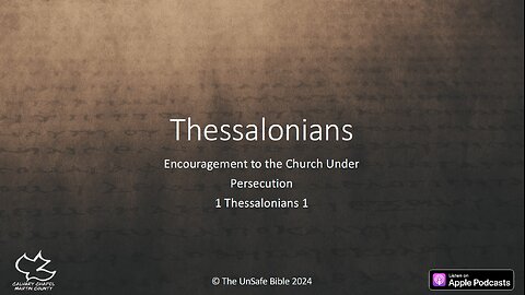 1 Thessalonians 1:1-10 Thessalonians