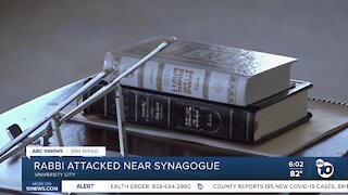 Rabbi attacked outside synagogue