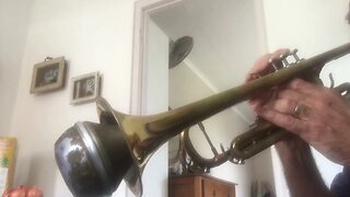 Wonderful Merciful Savior with live trumpet valve view.