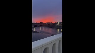 WHY WAS THE SUNSET RED IN DAYTON OHIO WINTER 2024!!!!!!!!