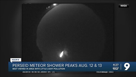 Perseid meteor shower peaks Aug. 12 and 13