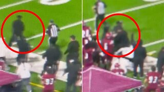 High school football coach seen shoving assistant to ground after penalty