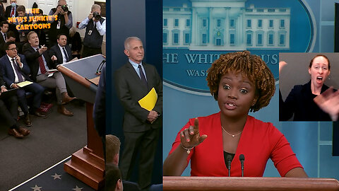 Chaos ensues as Biden's Press Sec refuses to call on a reporter asking about the origins of COVID.