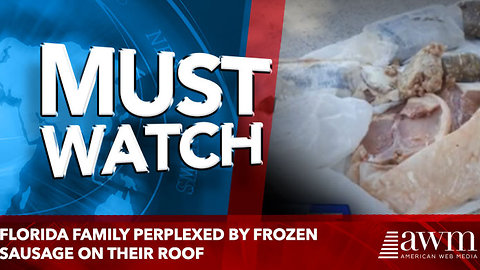 Florida family perplexed by frozen sausage on their roof