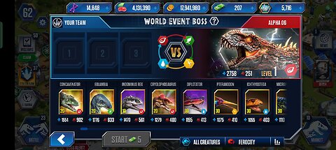 Jurassic World The Game Event Battle