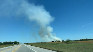 Kansas Field on Fire