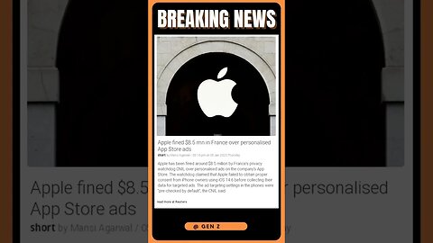 Apple Penalized $8.5 Million: Did You Consent Before Updating to iOS 14.6? | #shorts #news