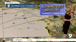 Strong winds and dust concerns