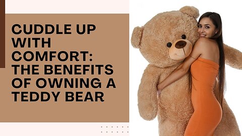 Cuddle Up with Comfort: The Benefits of Owning a Teddy Bear