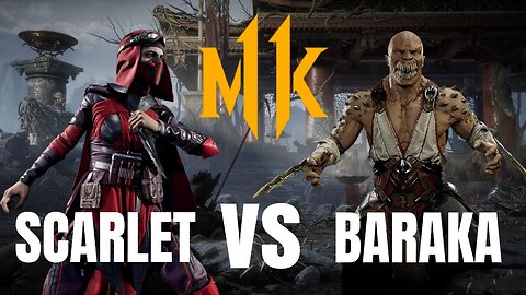 Mortal Kombat 11 - Baraka vs Skarlet - Battle of Blood and Blades