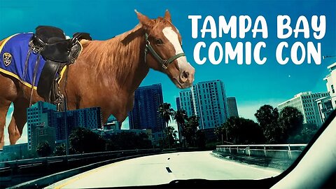 The Tampa Bay Comic Con AFTER DARK. With COP HORSE!