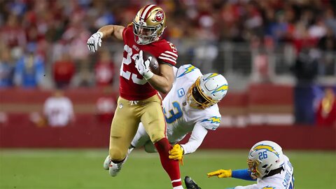 49ers blank Chargers in second half, Christian McCaffrey barrels into end zone for comeback win