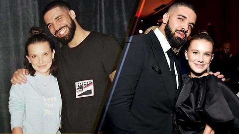 Millie Bobby Brown REUNITES with Drake at the 2018 Golden Globes Afterparty!