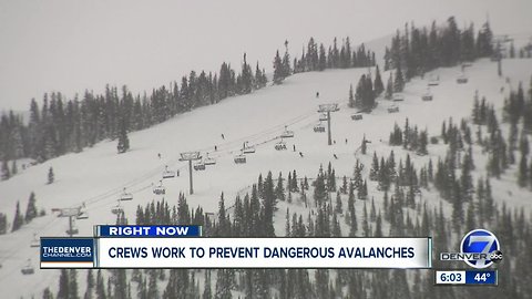 Crews work to prevent dangerous avalanches in the high country