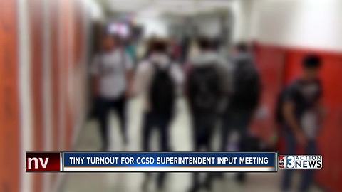 Low turnout at superintendent search meeting