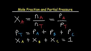 Mole Fraction and Partial Pressure - Chemistry Problems