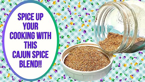 SPICE UP YOUR COOKING WITH THIS CAJUN STYLE SEASONING BLEND!!