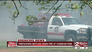 Grass fire at Chandler Park