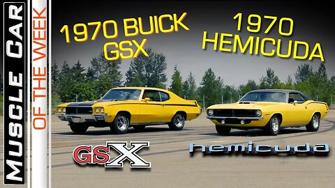 1970 Buick GSX and 1970 Hemi Cuda Rivalry Muscle Car Of The Week Episode 279 V8TV