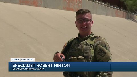 Oklahoma National Guardsmen stand between two worlds in El Paso, Texas