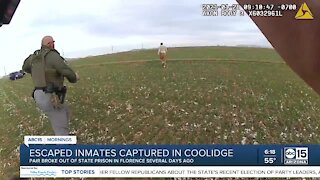 Coolidge Officer Blouir talks about capturing escaped inmates