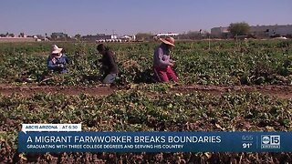 Migrant farmworker finds way to get education, serve country