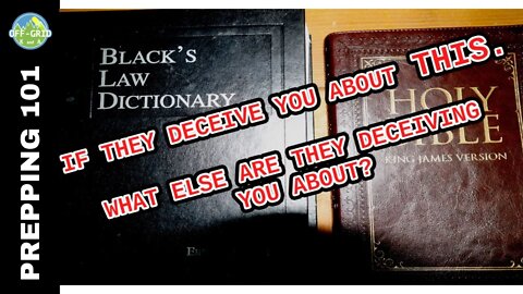 Black's Law Dictionary & The Bible - A Bible Study & Some Legal Definitions // Prepping 101