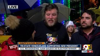 Tri-State Venezuelan's supporting new interim President