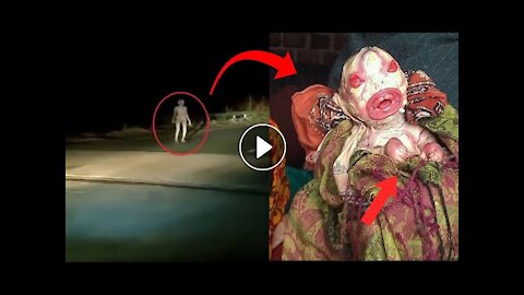 VIRAL VIDEO - Strange creature has been seen in Hazaribagh Road | Alien or Ghost | - LOOK CLOSELY