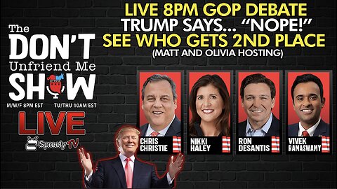 🚨 LIVE | 06DEC23: The GOP Debate at 8pm