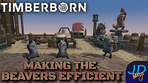 Making the beavers Efficient🌲 Timberborn 🐻 Ep5 Bad Tide Babes 🌲 Lets Play, Walkthrough, Tutorial