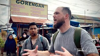 Muslim yells, "Allahu Akbar!" as we preach outside mosque in Makassar | Indonesia evangelism