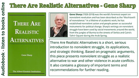 There Are Realistic Alternatives - Gene Sharp