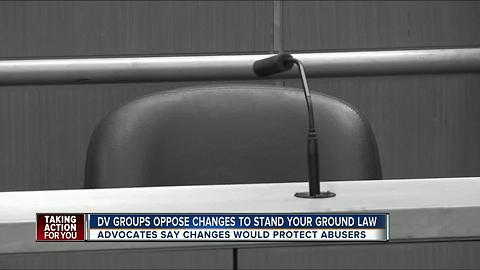 Anti-domestic violence advocates warn against Stand Your Ground law change