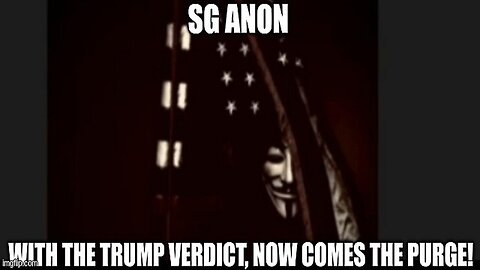 SG Anon: With the Trump Verdict, Now Comes the Purge! (Video)