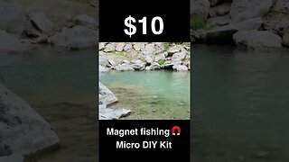 Cheap $10 Magnet Fishing Micro DIY Kit For Treasure Hunting