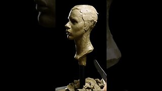 Female Portrait Sculpture Reverse Sculpting.