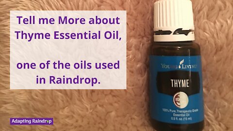 Tell Me More About Thyme Essential Oil