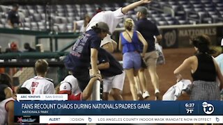 Fans recount chaos during Nationals-Padres game