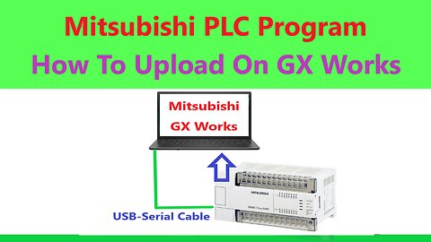 0132 - Upload mitsubishi plc program on gx works