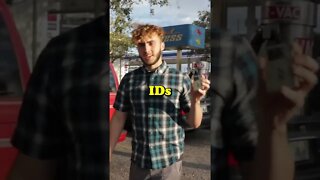 Buying Beer with the Cashier's ID Prank Part 1 #Shorts