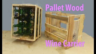 Pallet Wood Wine Carrier & Storage Rack - Woodworkweb