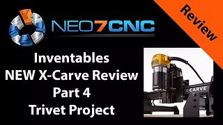 Inventables New X-Carve Review - Part 4 - Hard Drive Ring Trivet Project - Neo7CNC.com