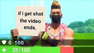 if i get shot in fortnite, the video ends