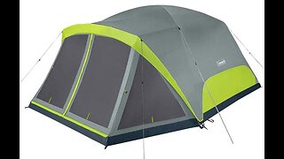 Coleman Camping Tent Skydome 8 Person with Screen Room