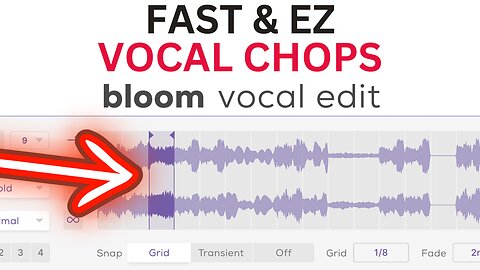 VOCAL CHOPS FAST & EZ - Bloom Vocal Edit VST, AU, AAX, Standalone 250 Vocal Chop Presets