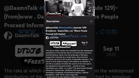 DailyDaamn 9-12-22 - What is DaamnTalk ? & will YOU join Us in conversation (?) @DaamnTalk #dtdjø