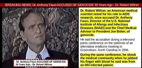 Doctor PUBCLICLY Accuses Fauci of LYING and GENOCIDE