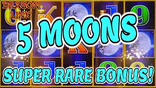 MUST SEE MASSIVE JACKPOT ON A $100/SPIN! 👀 SUPER RARE 5 MOON TRIGGER ON DRAGON LINK!!!